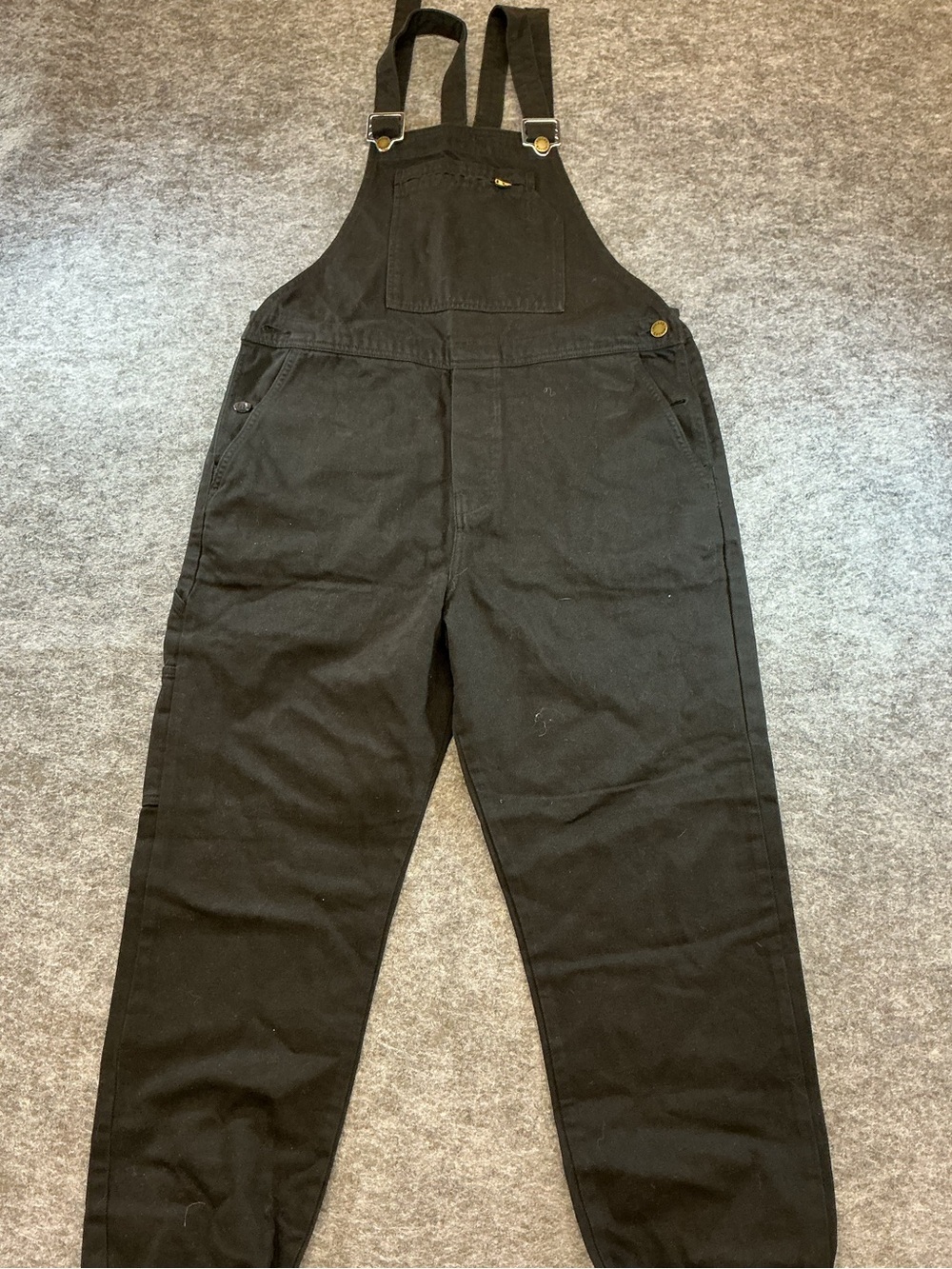 ROLLA'S Black Crossback Denim Overalls Size S